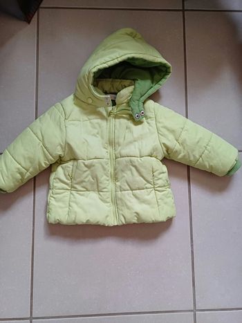 Manteau 9 mois à capuche détachable