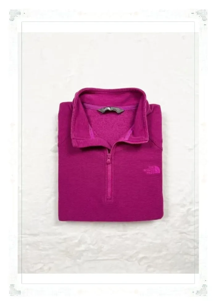 The North Face polaire demi zip rose femme taille L polyester - photo numéro 13