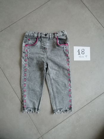 Jean 18 mois brodé