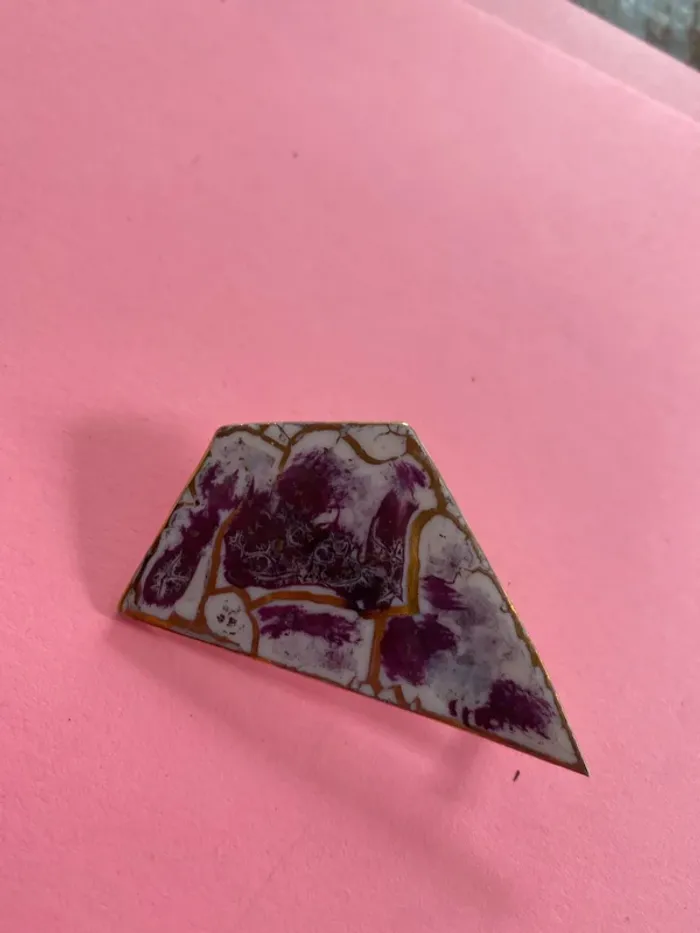 Broche porcelaine