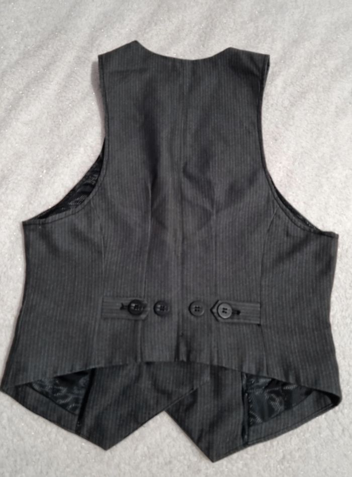 Boléro tailleur gris foncé - photo numéro 2