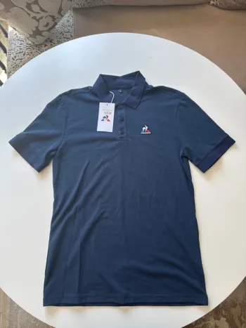 Polo Le Coq Sportif bleu marine homme – Taille S – Neuf avec étiquette