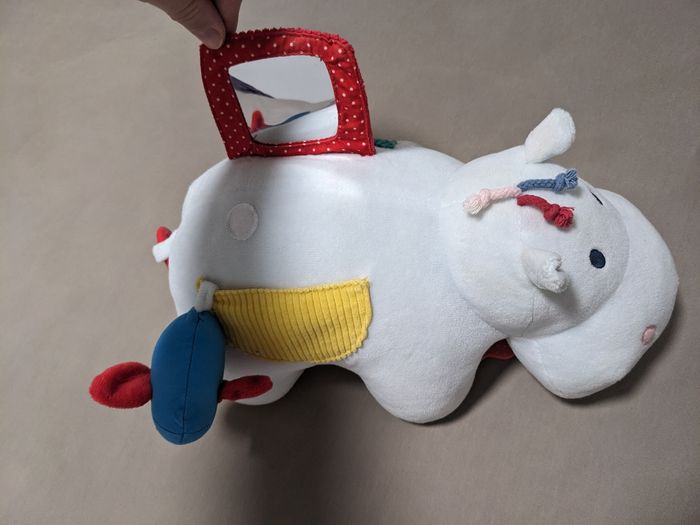 Peluche d'activité hippopotame éveil Oxybul - photo numéro 2