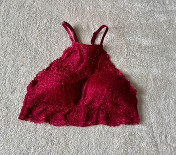 Soutien-gorge rouge/bordeaux – taille XS/S