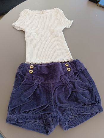 Short + tee shirt