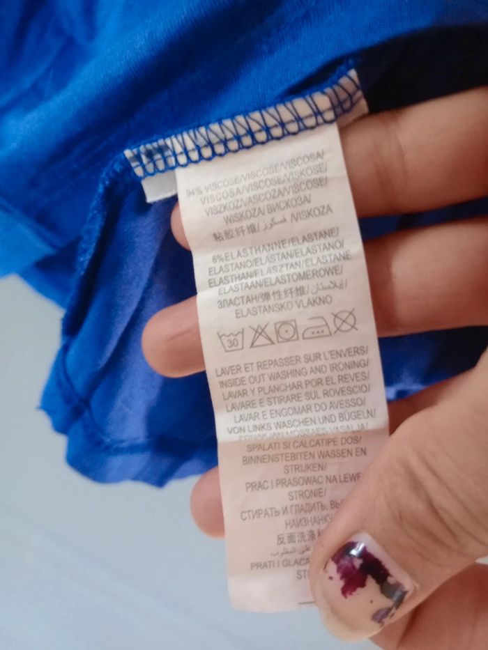 Top fille 14 ans bleu marine à Sequins c21 - photo numéro 4