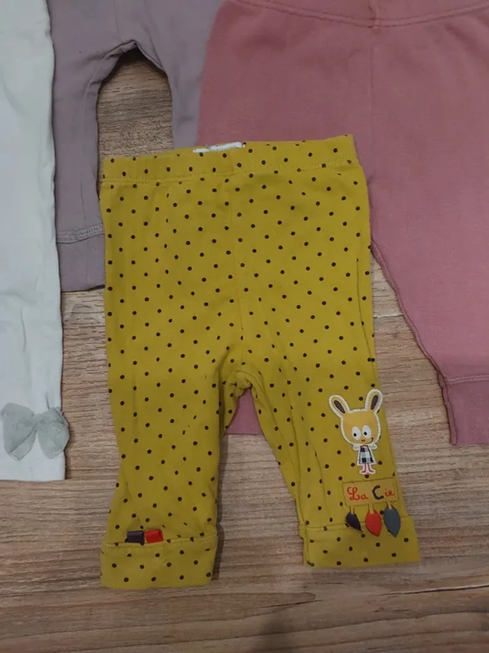 Lot 7 leggings 6mois - photo numéro 2