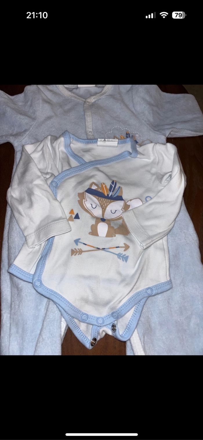 Ensemble pyjama + bodies bébé - photo numéro 2