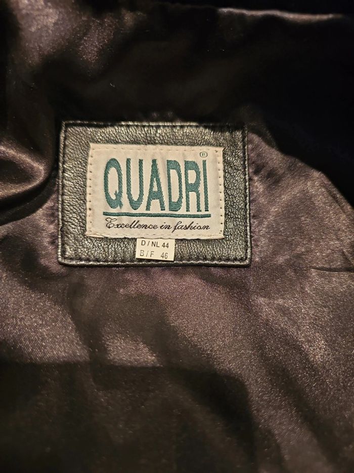 Veste longue en cuir véritable noire neuve 40 L femme - photo numéro 7