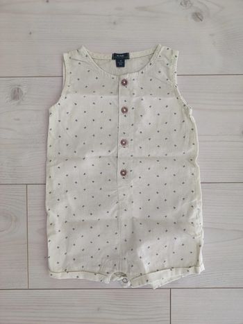 Combinaison short lin Kiabi 12 mois