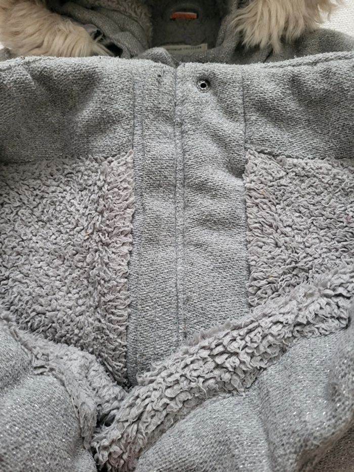 manteau chaud gris - photo numéro 5