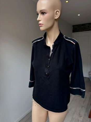 Polo burberry manche 3/4 vintage femme
