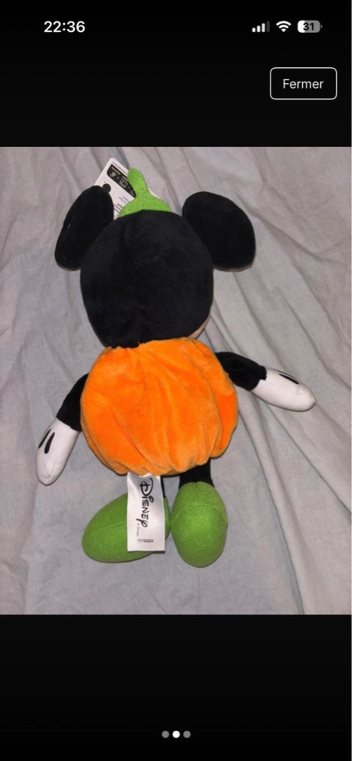 Peluche Disney - Mickey Halloween - photo numéro 2