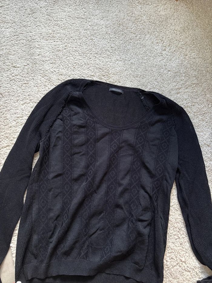 Lot de 2 pulls légers noirs IKKS taille XS - photo numéro 2