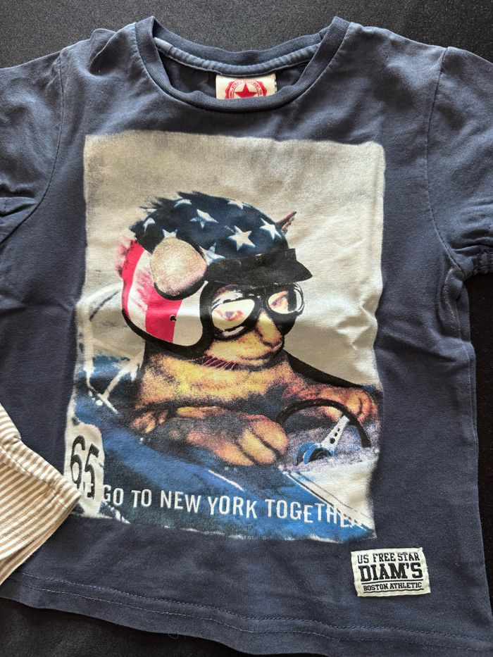 Lot 2 t-shirt MC America 24 mois - photo numéro 2