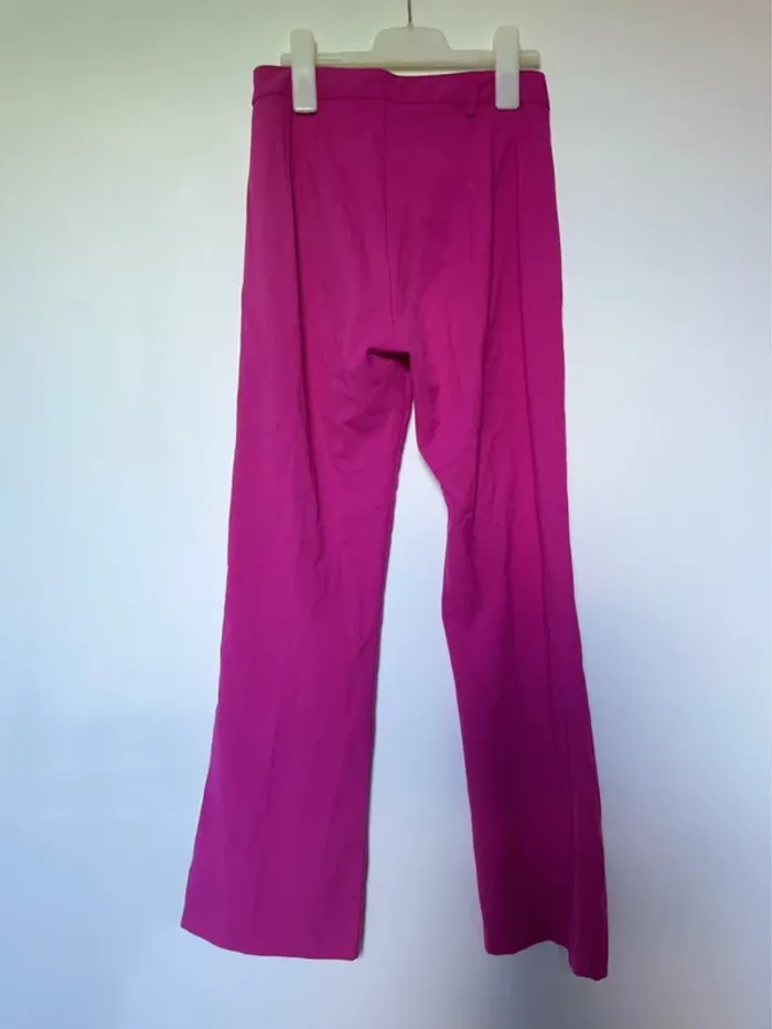 Pantalon flare rose fuchsia Bershka - photo numéro 3