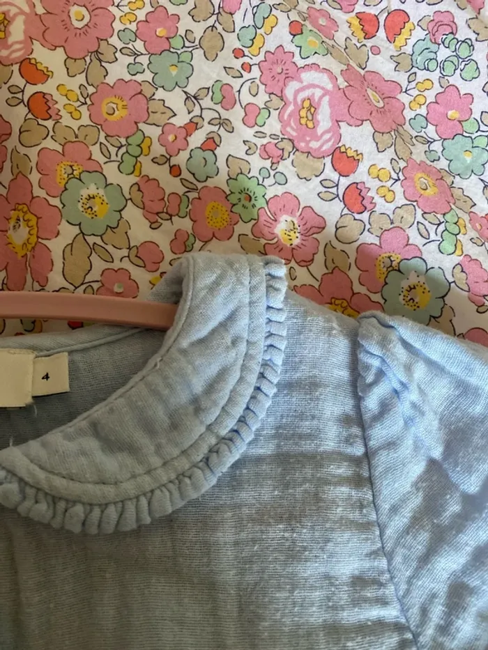 Magnifique blouse gaze de coton Cyrillus 4 ans - photo numéro 4