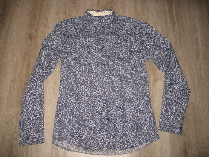 CHEMISE ML MARINE A MOTIFS "BRICE" - TAILLE S - n°02 - photo numéro 3