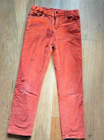 Pantalon velours orange Jacadi 12 ans