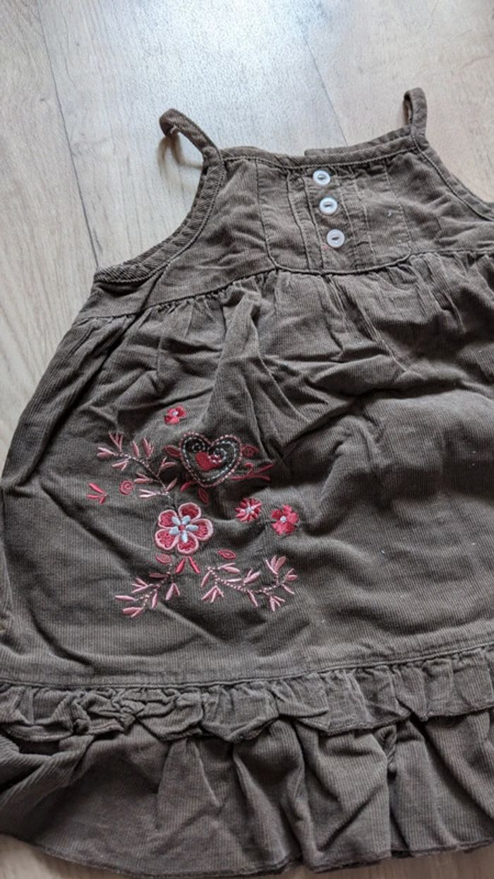 Robe marron et Rose les bébés sont comme ça 18 Mois - photo numéro 2