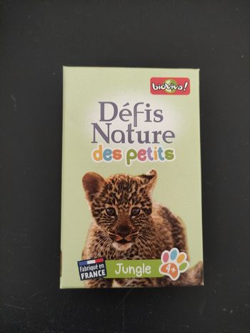 Jeu carte défi nature des petits