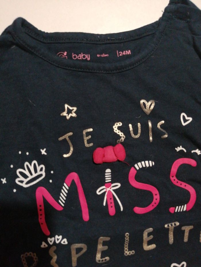 Tee-shirt manches longues miss pipelette - photo numéro 3