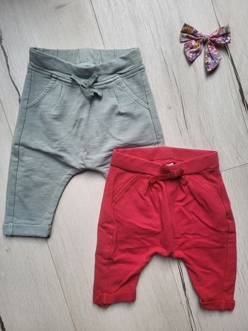 Lot de 2 sarouels fille 3mois neufs tape à l'œil