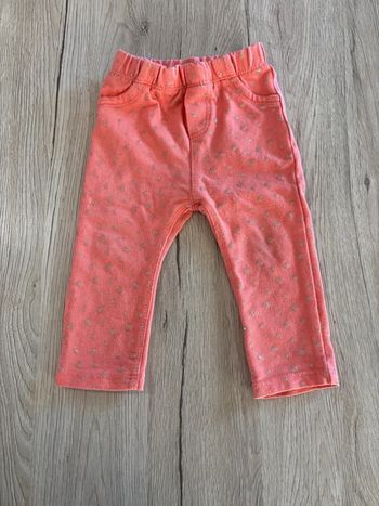 Pantalon rose bébé fille 12mois