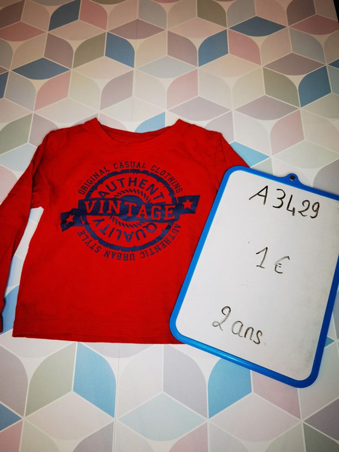 A3429 - tee-shirt garçon 2 ans