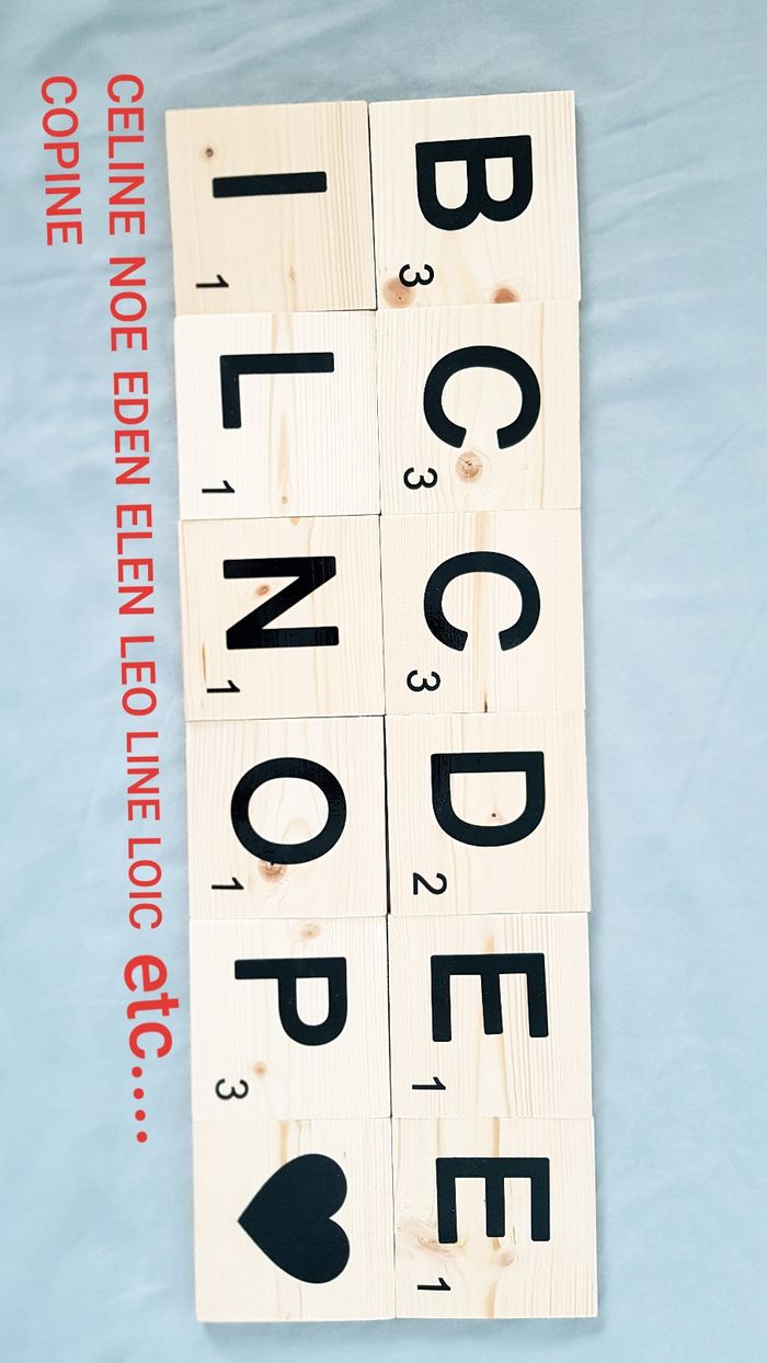 Lot lettres Scrabble - photo numéro 2