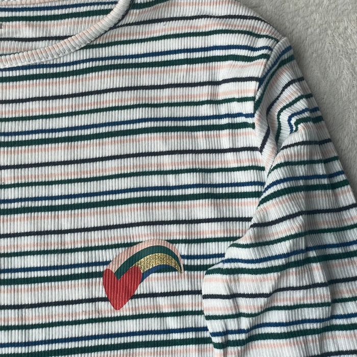 t-shirt épais à rayure fille - photo numéro 2