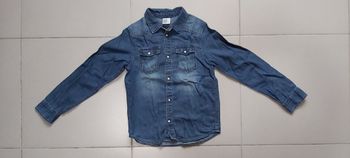 Chemise manche longue en jeans 140