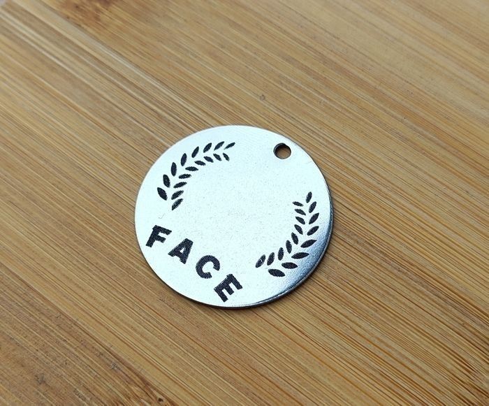 Médaille pile ou face acier inoxydable a  personnaliser recto verso - photo numéro 2