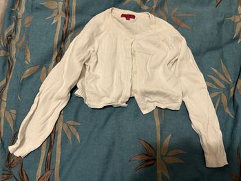 Veste / Caraco / boléro LCDP 5 ans blanc