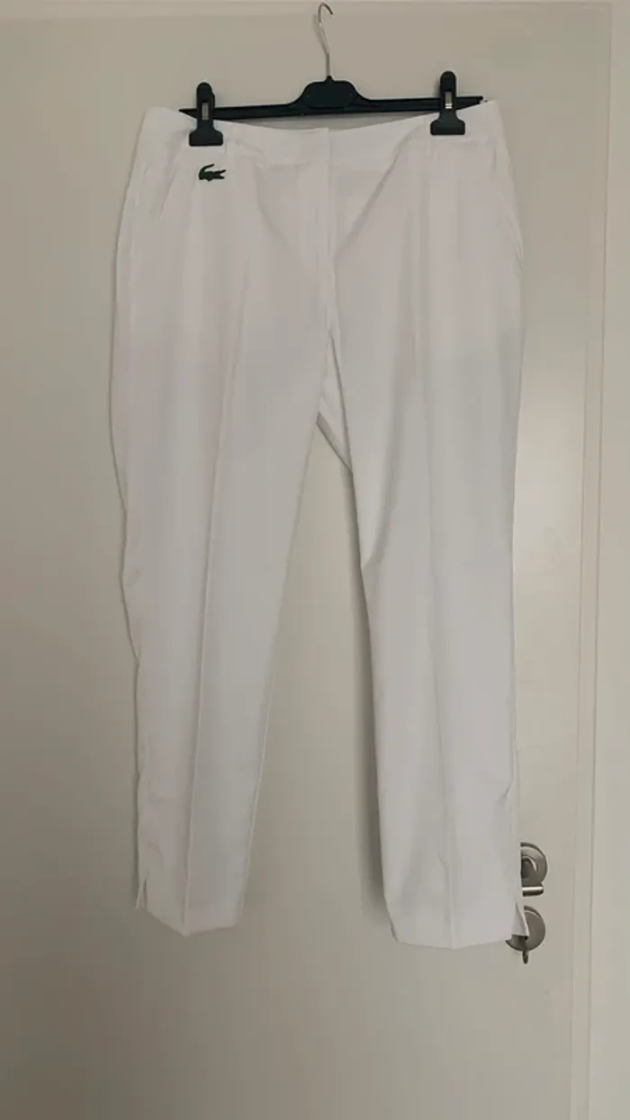 Pantalon Lacoste blanc - photo numéro 2