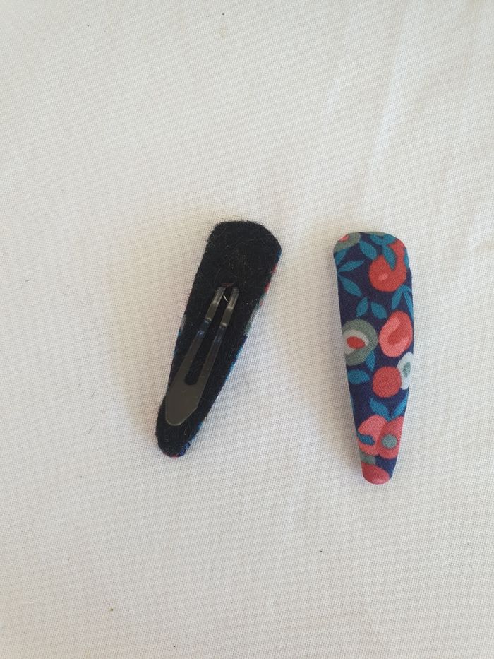 Barrette en tissu liberty of London - photo numéro 2