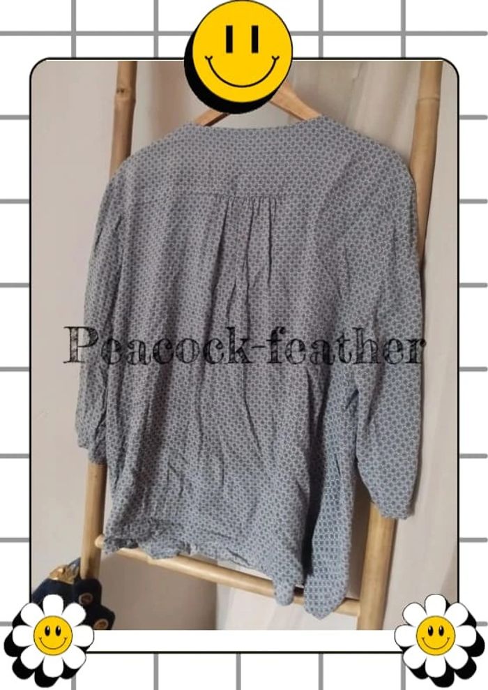 Blouse bleue 3/4 44 - photo numéro 6