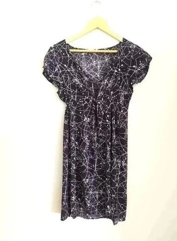 💖 Robe manches courtes en viscose fin aspect coton Monoprix 38/40