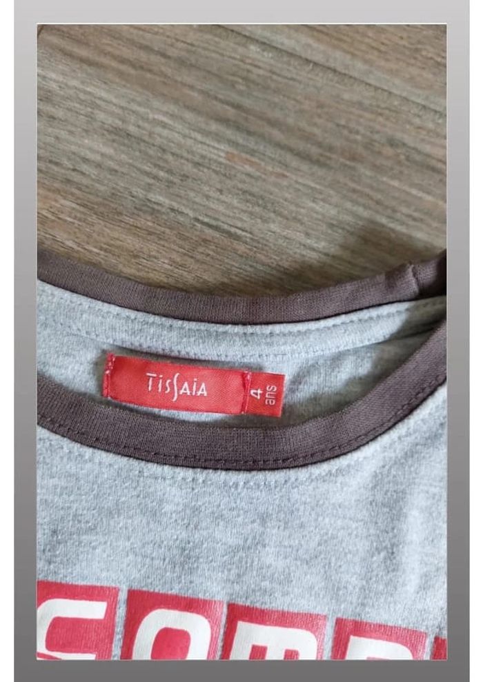 Tee shirt tissaia manches longues 4 ans - photo numéro 2