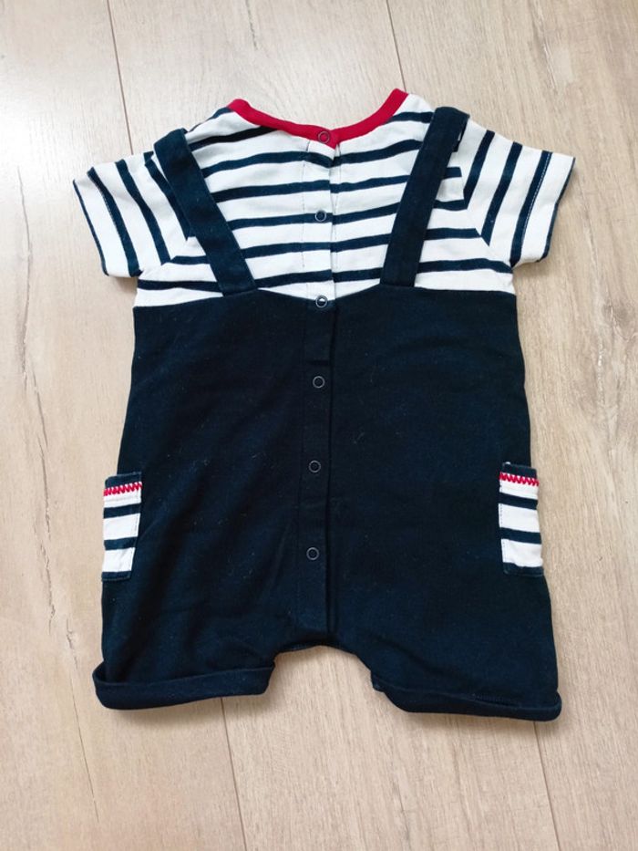 Combi short marinière 9 mois - photo numéro 4