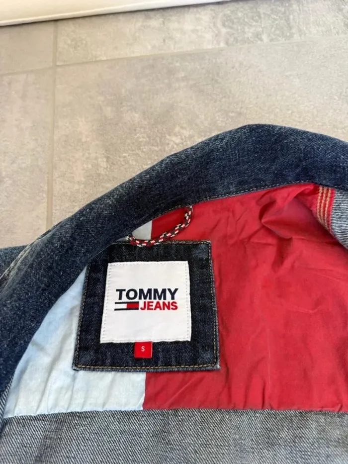Veste en jeans Tommy Jeans Oversize Utilitary Trucker neuve taille S - photo numéro 8