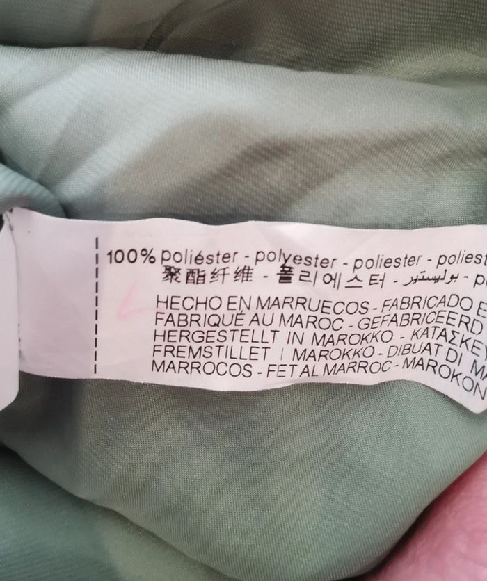 Joli crop top satiné vert pistache -Taille 38 - Zara - photo numéro 7