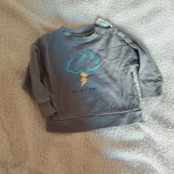 Sweat gris 12-18 mois  sfera