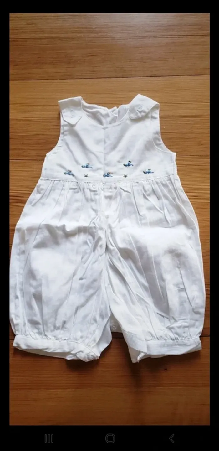 Barboteuse salopette Madagascar smock mixte 18mois printemps été