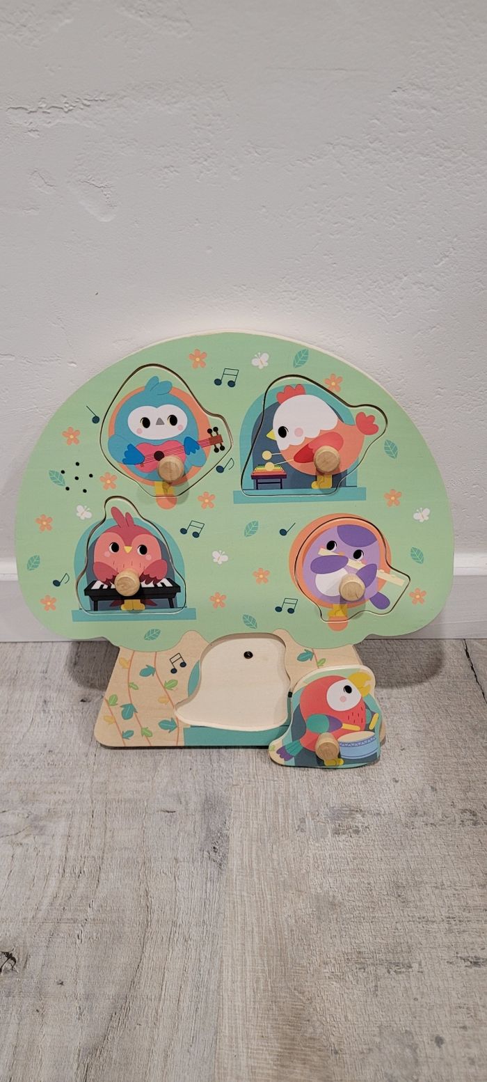 Puzzle musical en bois les oiseaux musiciens - photo numéro 2