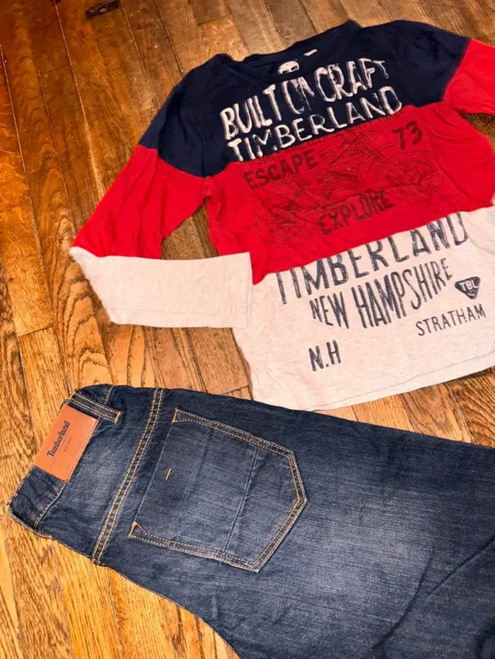 T-shirt et jeans timberland 12 ans - photo numéro 2