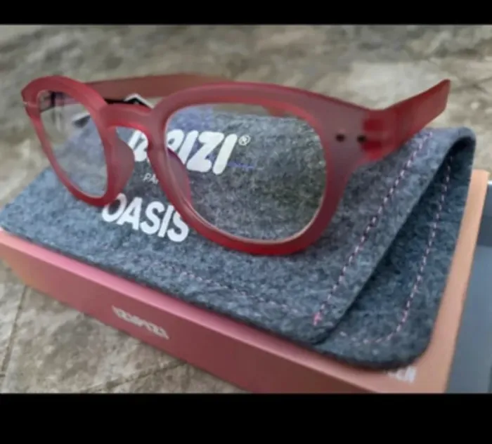 lunettes Izipizi Reading modèle Oasis couleur rouge rosé. + 1 - photo numéro 3