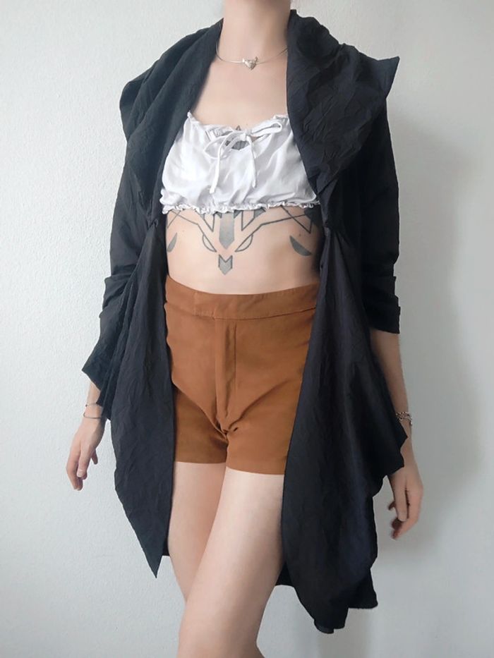 Robe pirate veste portefeuille noir vintage / Equalence Paris - 42/XL - photo numéro 8