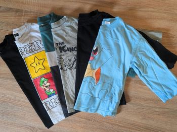 Lot de 6 t-shirts manches longues - Garçon - 4-5 ans (104-110 cm)