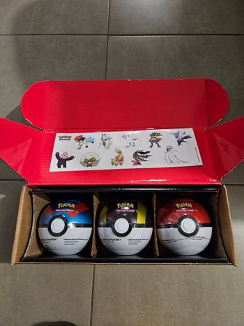 Lot de Boîtes Poké Ball – Poké Ball, Super Ball et Hyper Ball